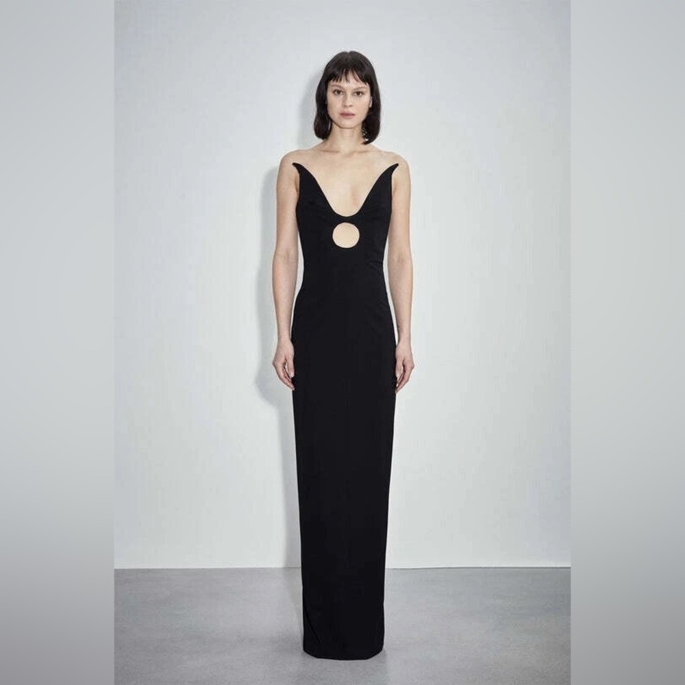 ET OCHS The Caroline Black Column Sleeveless Dress Gown Size 6